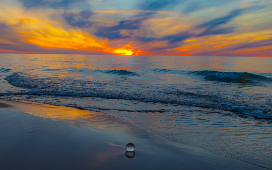 Lensball Sunset